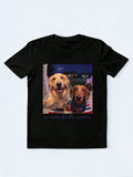 Just Here For The Wieners 4th of July USA 250 Anniversary Gift T-Shirt