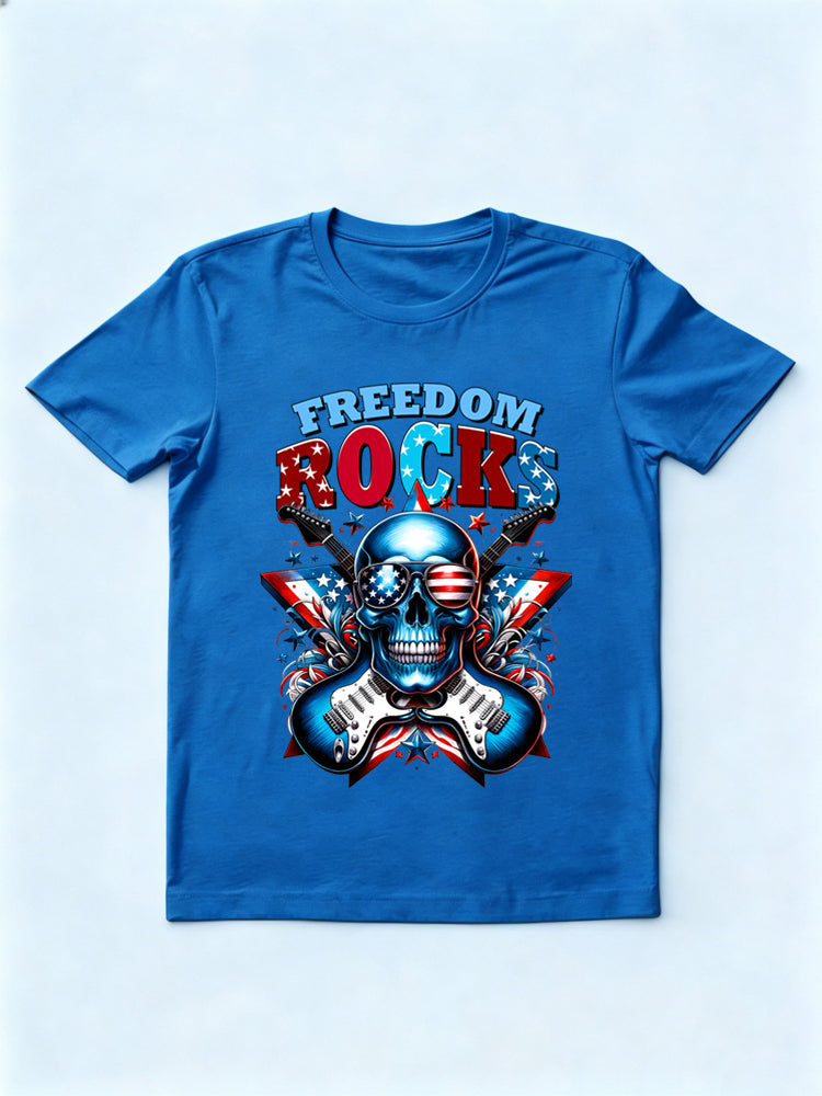 Let Freedom Rock 4th of July Gift T-shirt