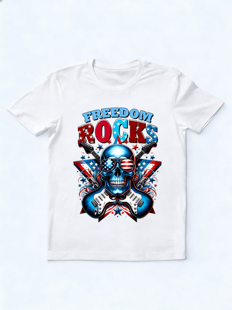 Let Freedom Rock 4th of July Gift T-shirt