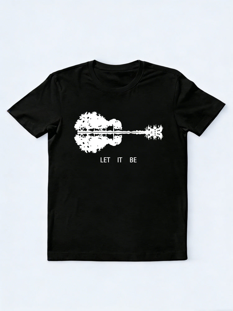 Let It Be Guitar Lake Music Lover Family& Friend Birthday Gift T-shirt