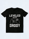 Leveled Up to Daddy Gift T-shirt