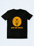 Lick Or Treat Naughty Halloween Gift T-Shirt