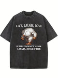Live Laugh Love Washed T-shirt