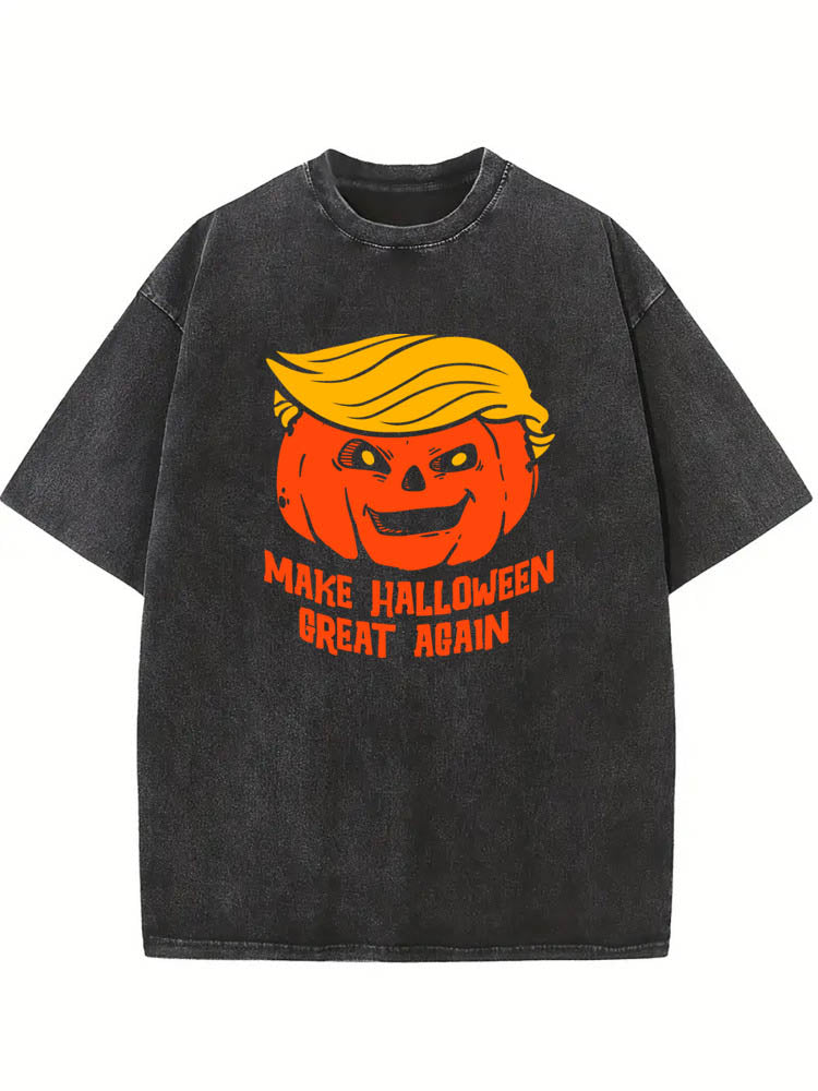 Make Halloween Great Again Spooky Season Vibe Washed T-shirt