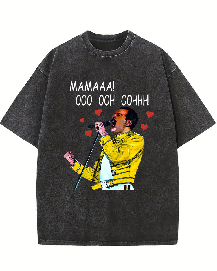 Mama! Oh Oh Ohh! Birthday Gift Washed T-shirt