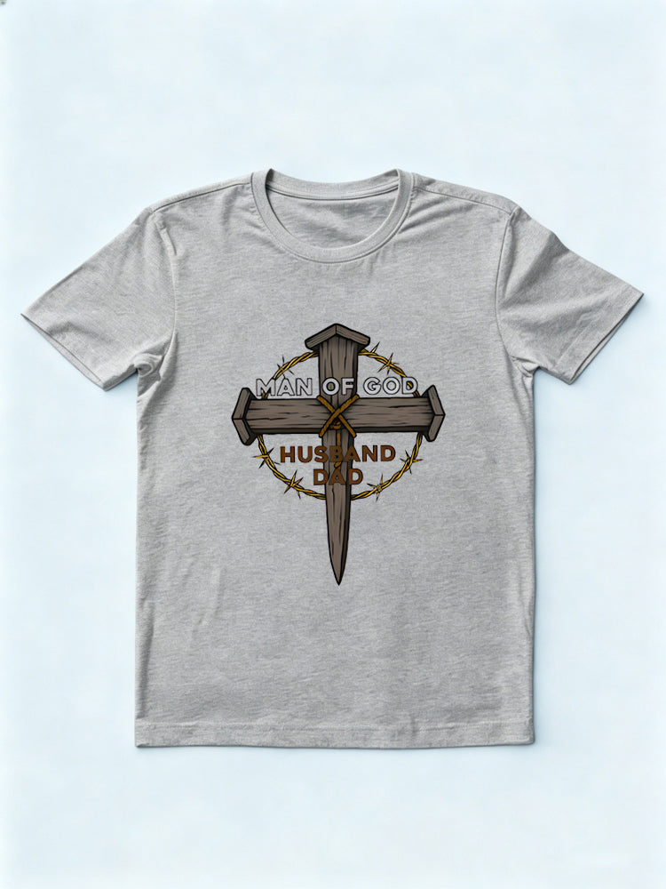Man Of God Dad Gift T-shirt