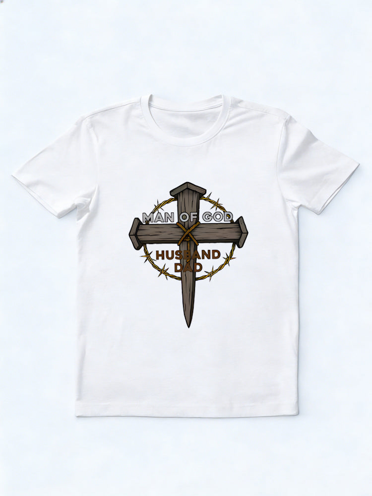 Man Of God Dad Gift T-shirt