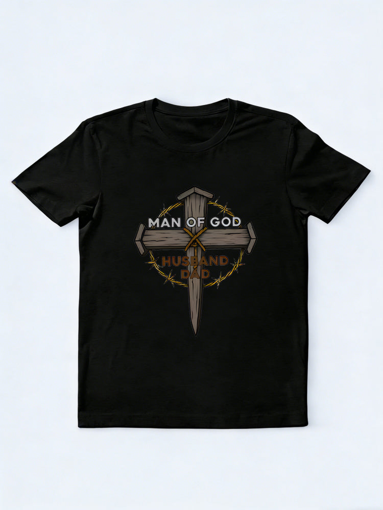 Man Of God Dad Gift T-shirt