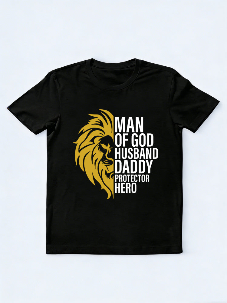Man Of God Daddy Hero Gift T-shirt