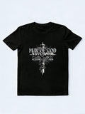 Man of God Husband Dad Papa Cross Fathers Day T-Shirt