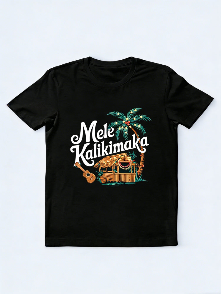 Mele Kalikimaka Merry Holiday Fun Hawaiian Island Christmas Gift T-shirt
