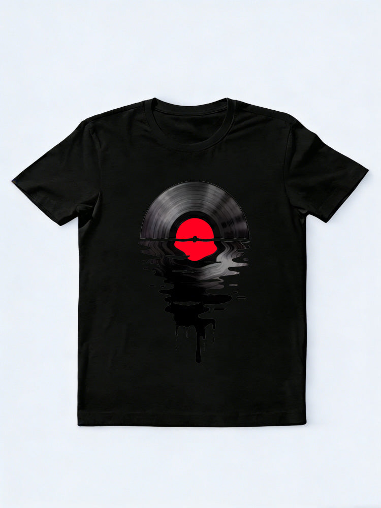 Melting Vinyl Music Lover Family& Friend Birthday Gift T-shirt