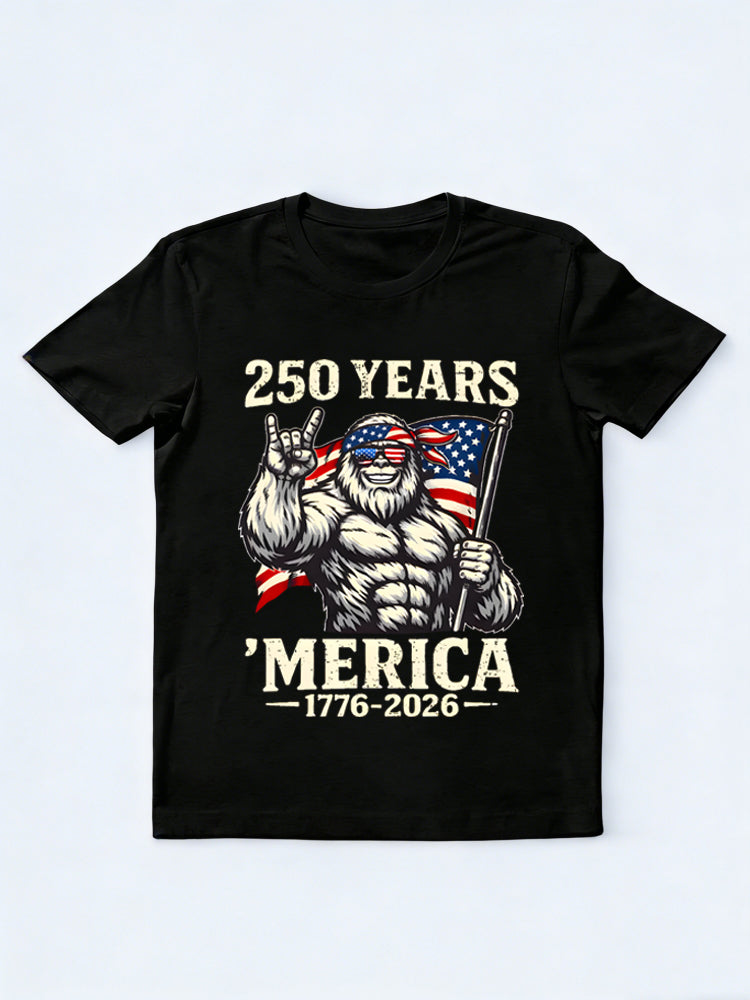 Merica 1776-2026 USA 250th Anniversary Patriotic Gift T-Shirt