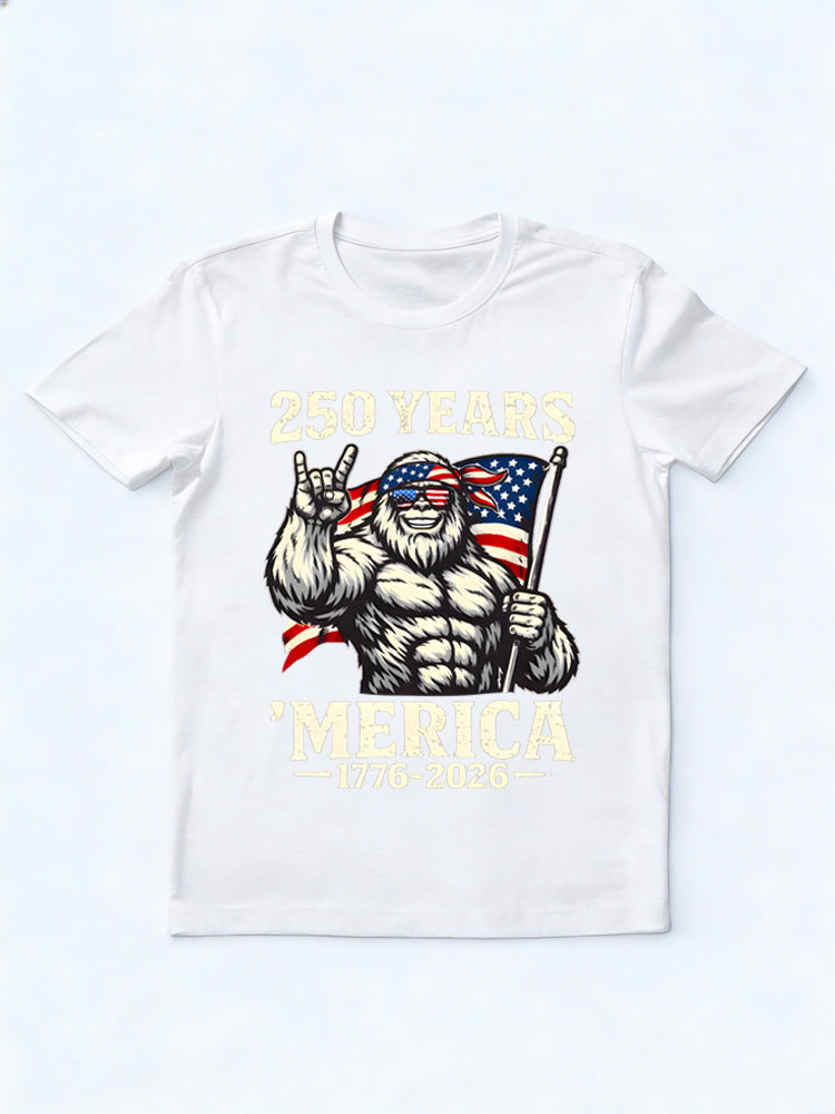 Merica 1776-2026 USA 250th Anniversary Patriotic Gift T-Shirt