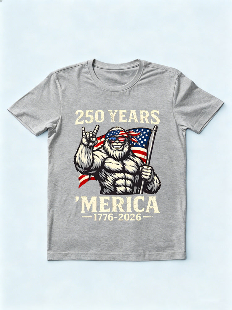 Merica 1776-2026 USA 250th Anniversary Patriotic Gift T-Shirt