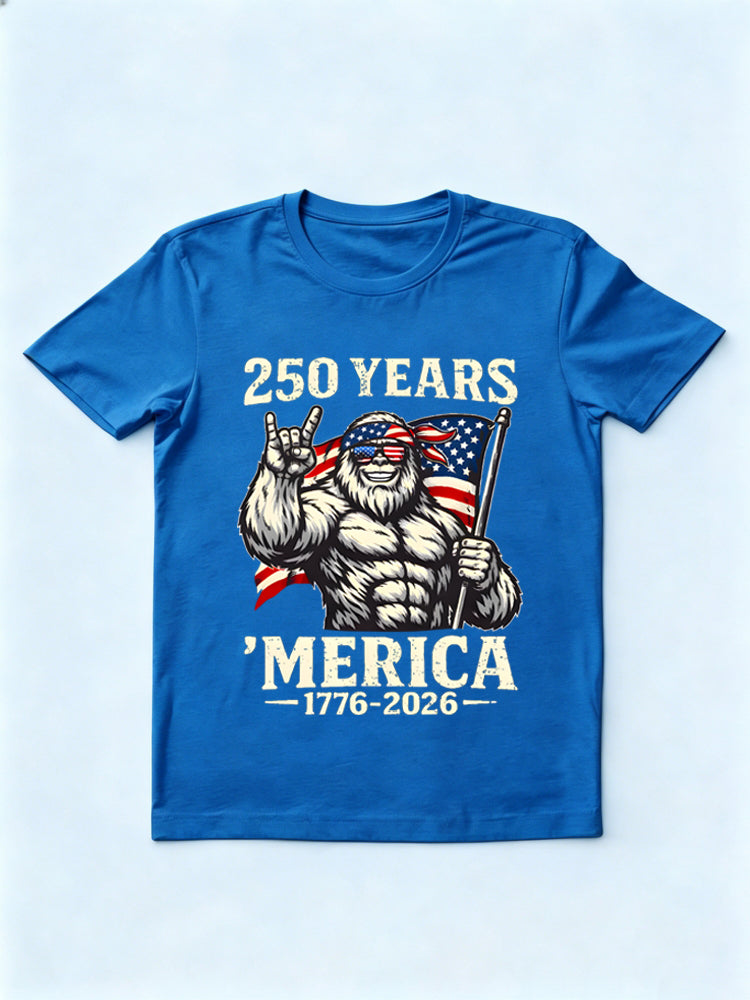 Merica 1776-2026 USA 250th Anniversary Patriotic Gift T-Shirt