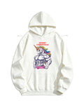 Merry Christmas Workout Unicorn Gym Vibe Hoodie