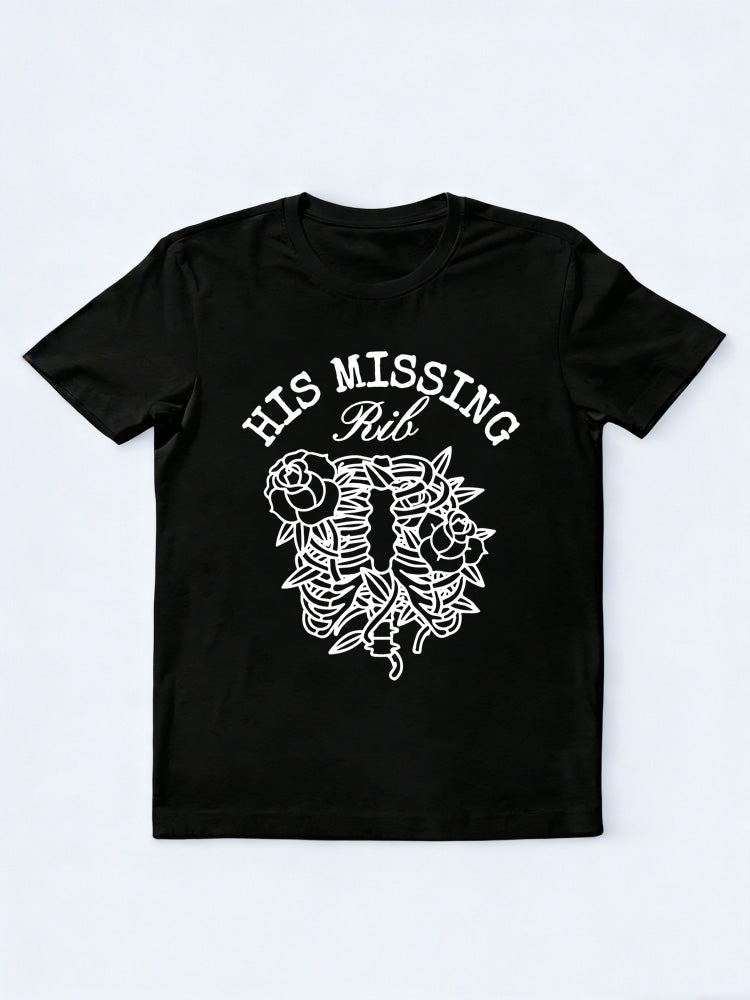 Missing A Rib His Rib Couple Wedding Anniversary Gift T-shirt