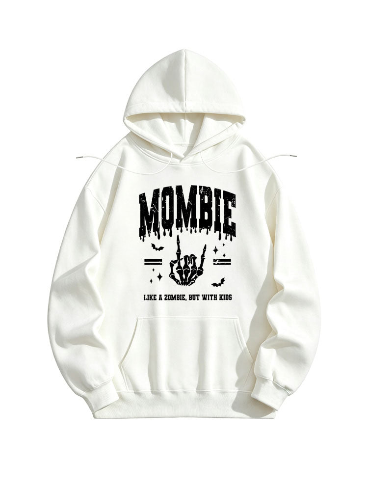 Mombie Halloween Zoobie Mom Spooky Season Vibe Hoodie