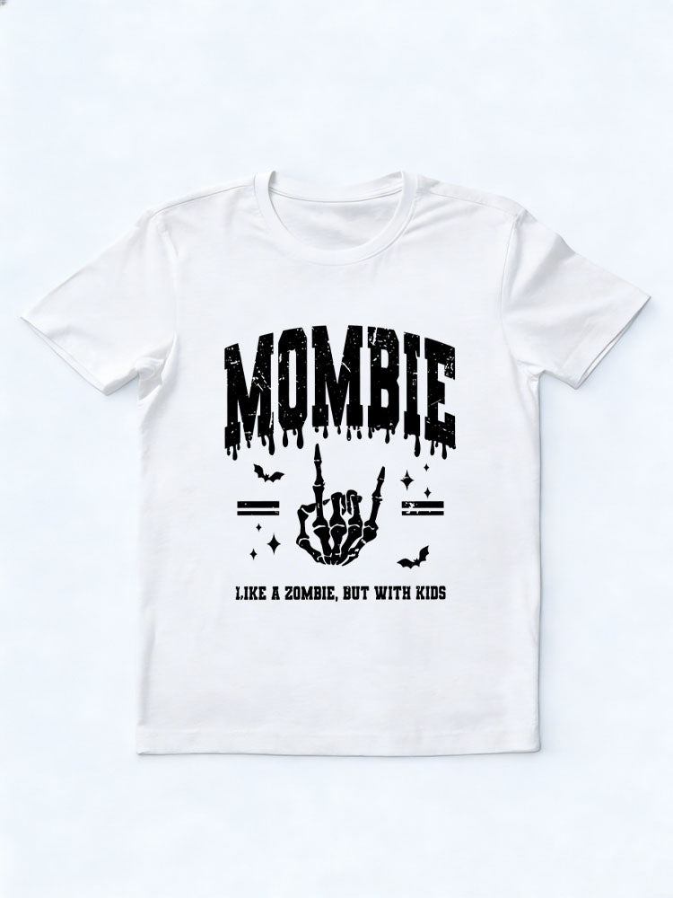 Mombie Halloween Zoobie Mom Spooky Season Vibe T-shirt