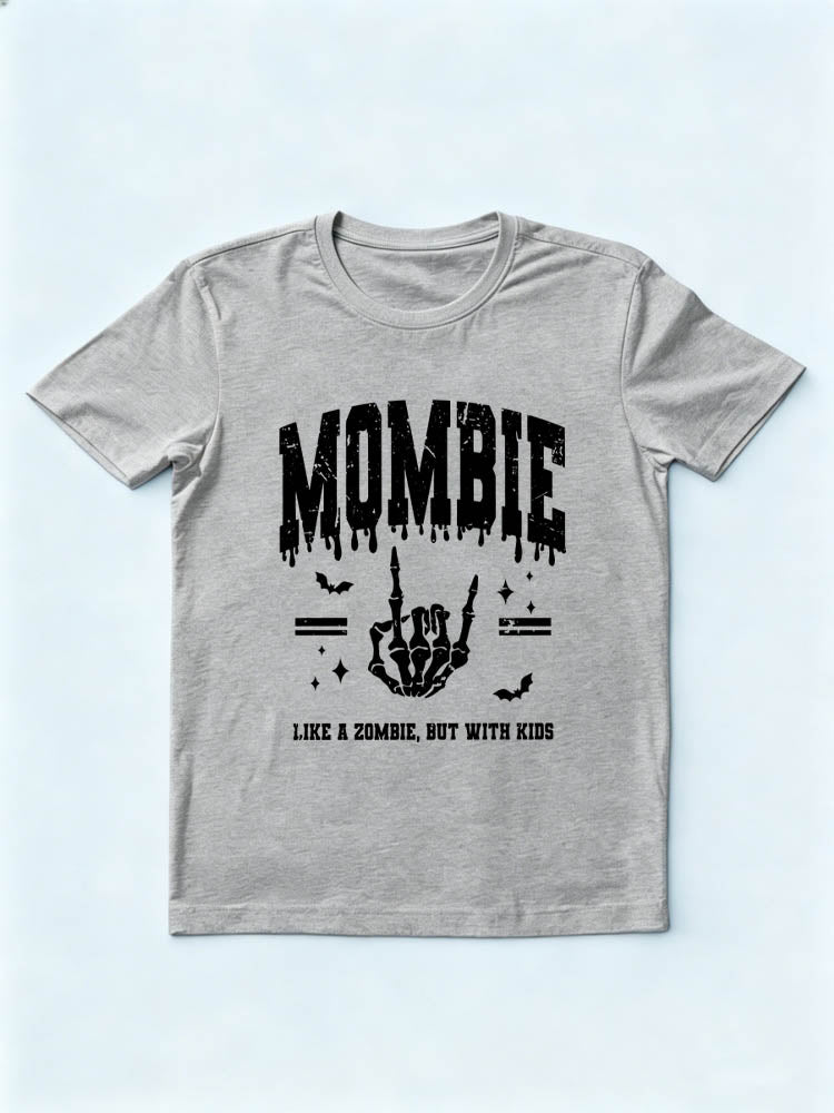 Mombie Halloween Zoobie Mom Spooky Season Vibe T-shirt