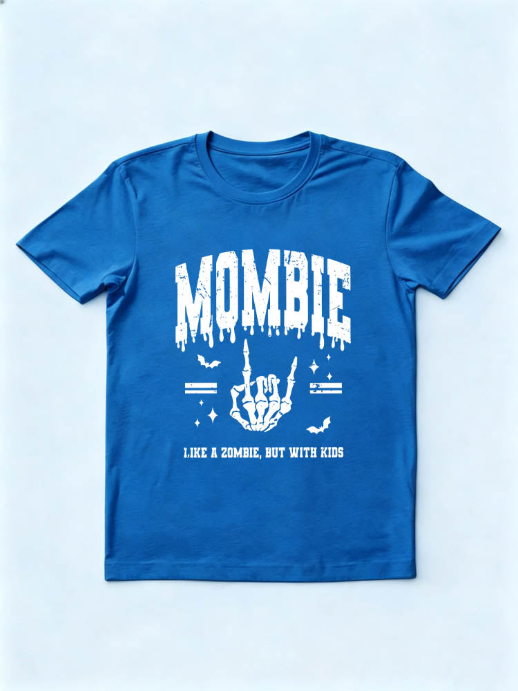 Mombie Halloween Zoobie Mom Spooky Season Vibe T-shirt