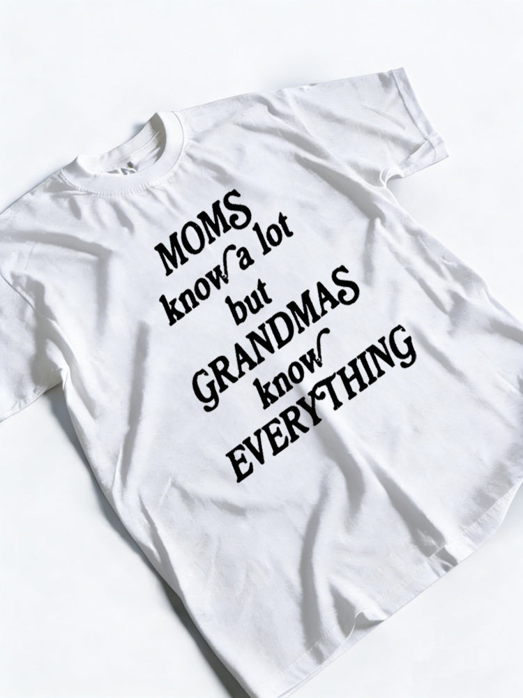 Moms Know A Lot But Grandmas Know Everything Mother's Day T-shirt