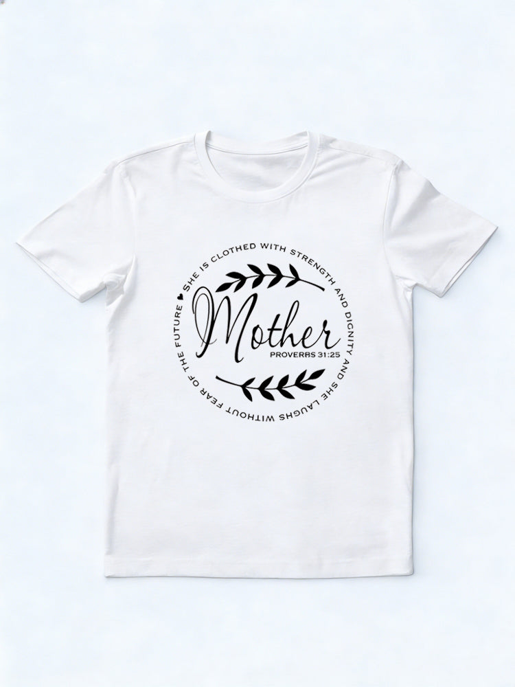 Mother Proverbs 3125 Mother's Day Printed T-shirt