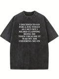 My Ass Cheering Me On Christmas Season Vibe Washed T-shirt