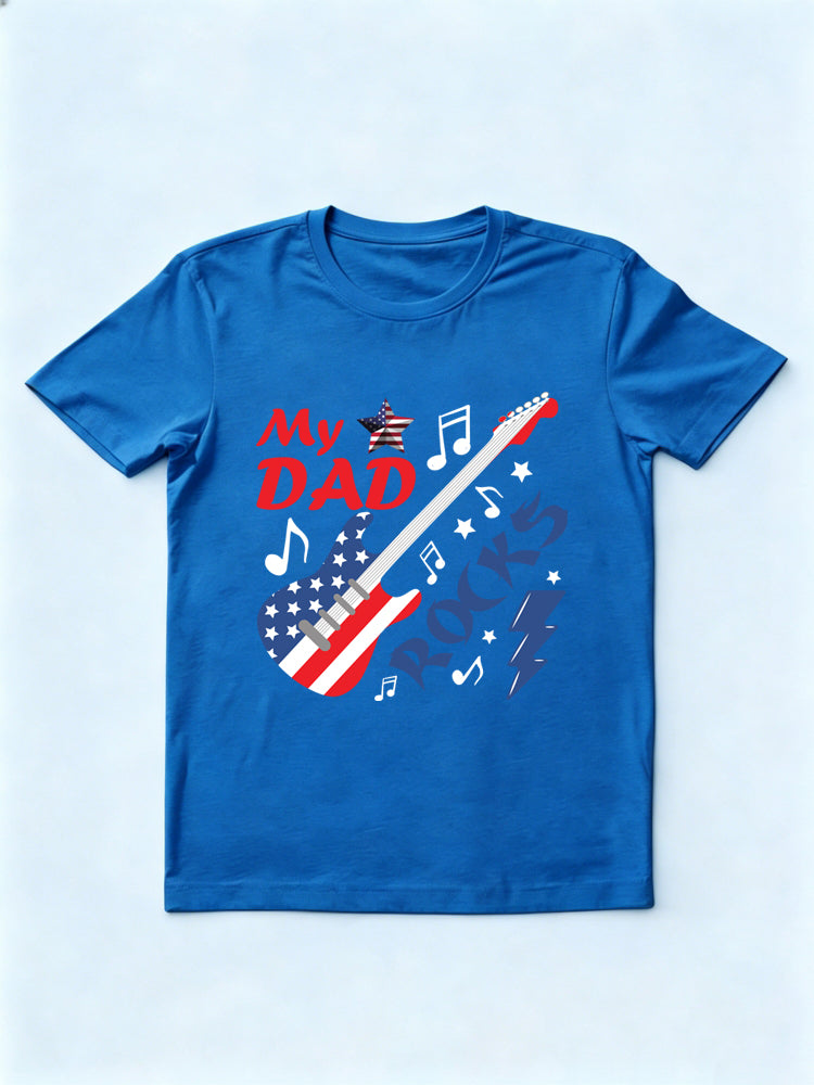 My Dad Rocks 4th of July Gift T-shirt