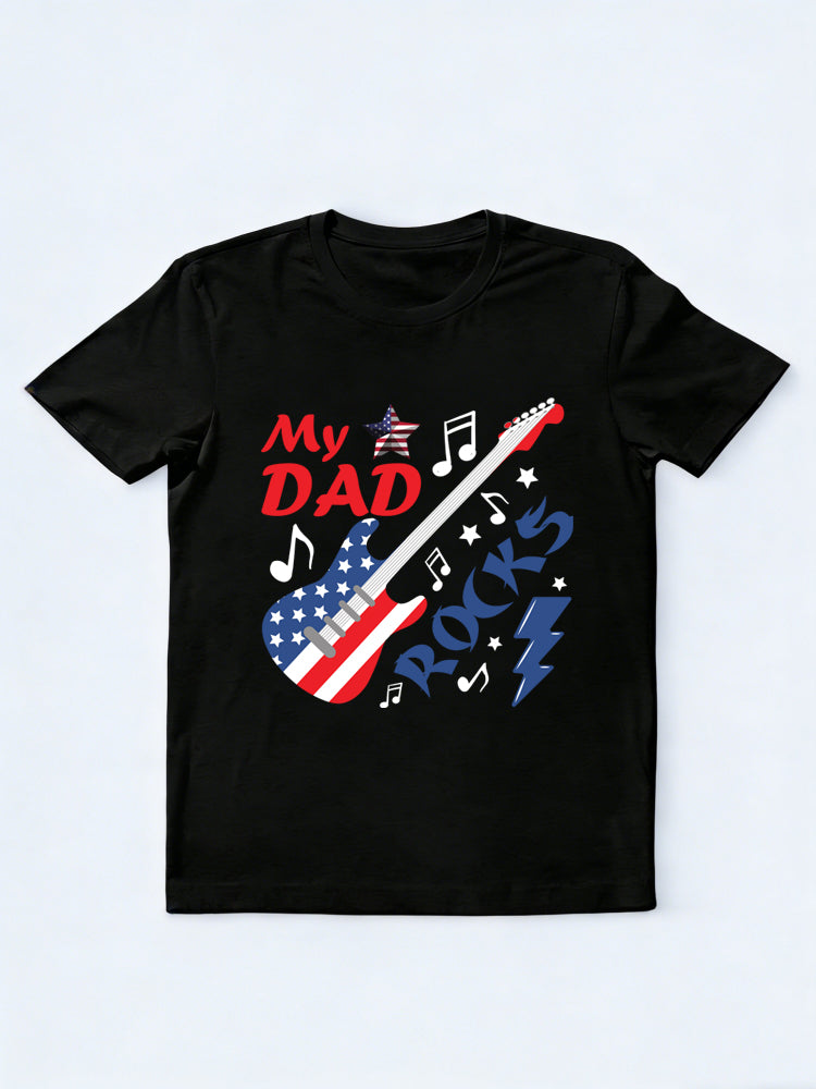 My Dad Rocks 4th of July Gift T-shirt