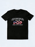 My Favorite People Call Me Pop USA Flag Grandpa Father's Day T-Shirt