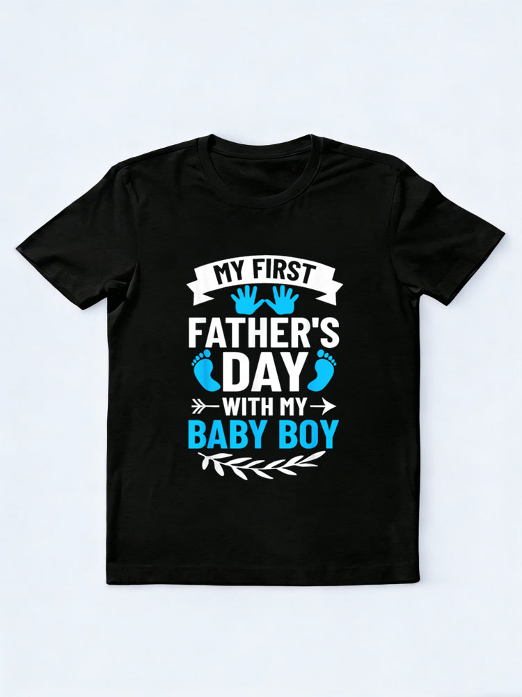 My First Father's Day Baby Boy Father's Day T-Shirt