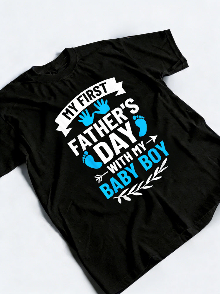 My First Father's Day Baby Boy Father's Day T-Shirt