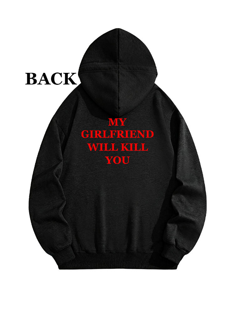 My Girlfriend Will Kill You Christmas Season Vibe Hoodie