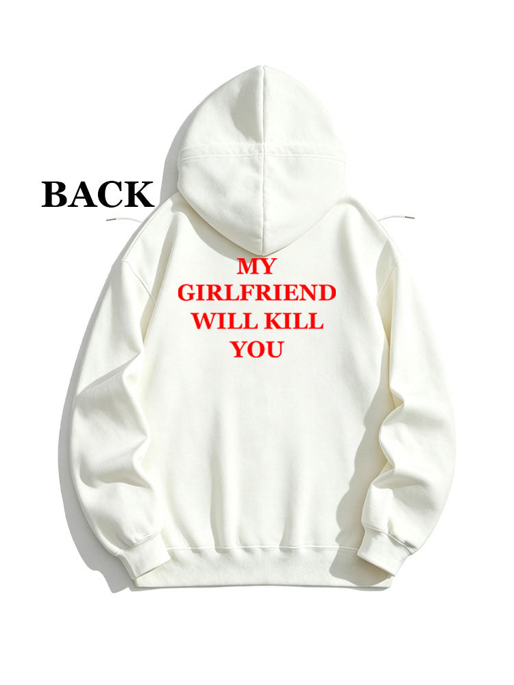 My Girlfriend Will Kill You Christmas Season Vibe Hoodie