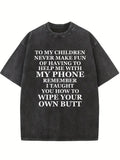 My Kids Don't Laugh At Me Need You Help Me With My Phone Spooky Season Halloween Vibe Washed T-shirt