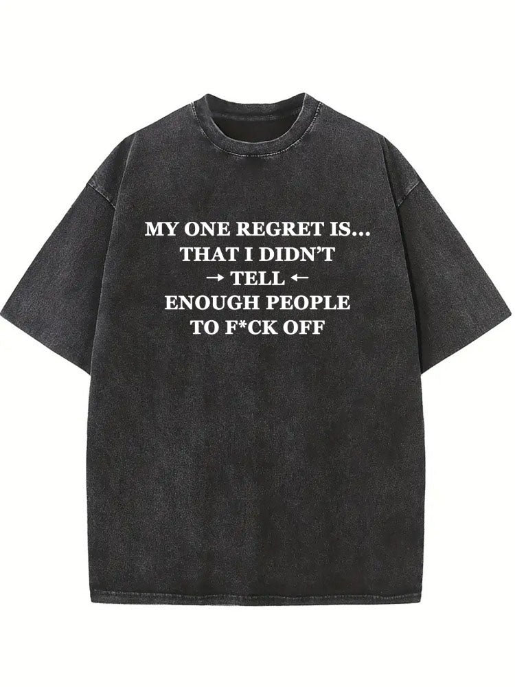 My One Regret Washed T-shirt
