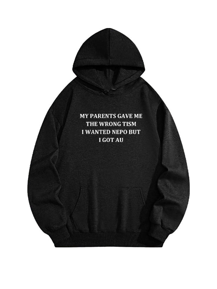 My Parents Gave Me The Wrong Tism Merry Christmas Season Vibe Hoodie