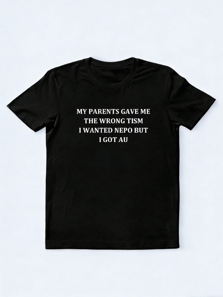 My Parents Gave Me The Wrong Tism Merry Christmas Season Vibe T-shirt