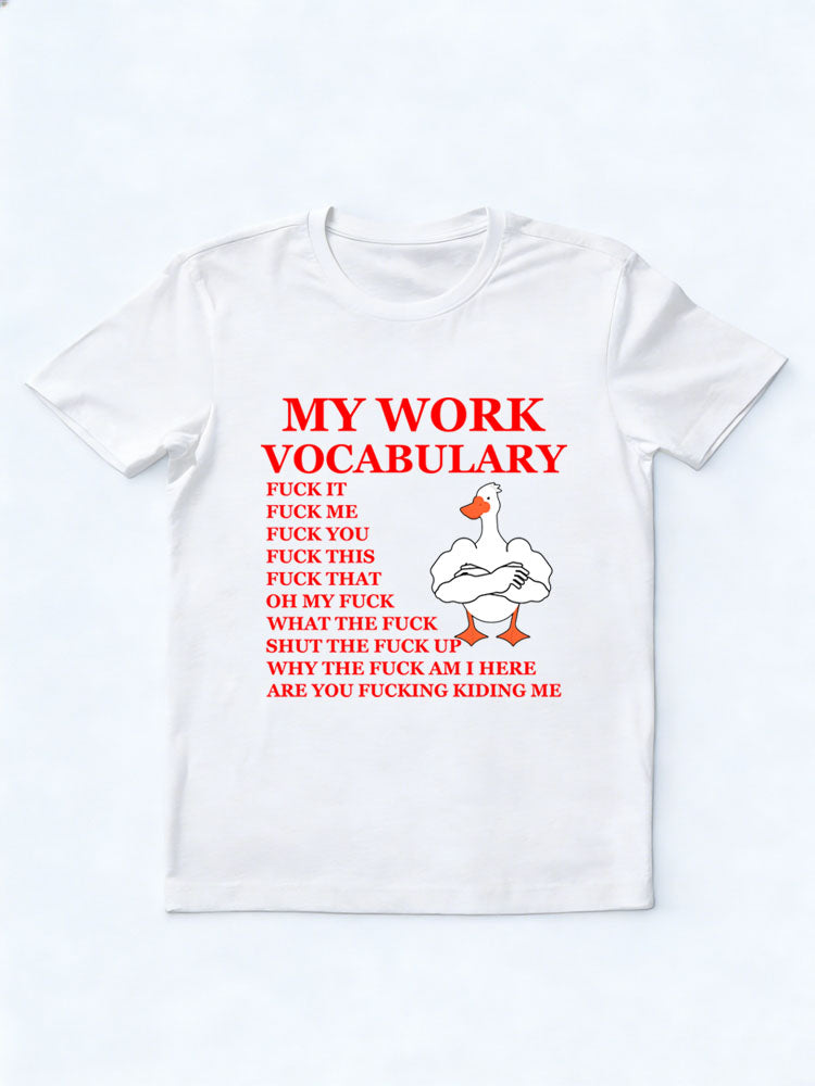 My Work Vocabulary T-shirt