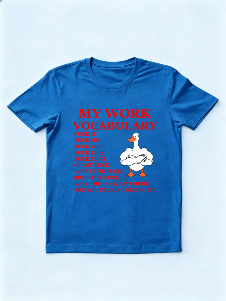My Work Vocabulary T-shirt