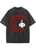 My Work Vocabulary Washed T-shirt
