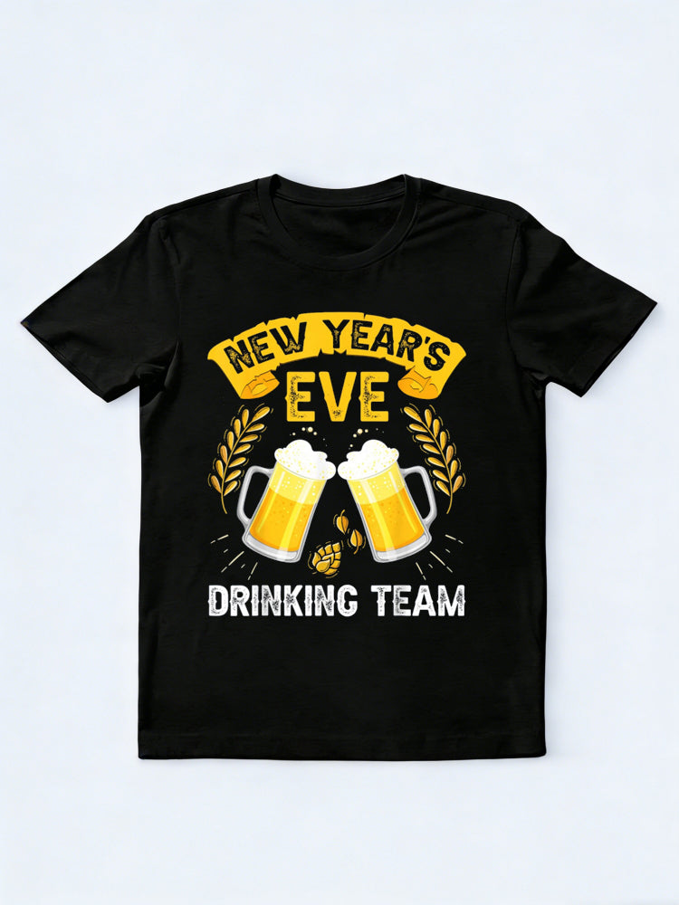 New Year's Drinking Team Beer Happy New Year Gift T-Shirt