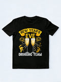 New Year's Drinking Team Champagne Happy New Year Gift T-Shirt