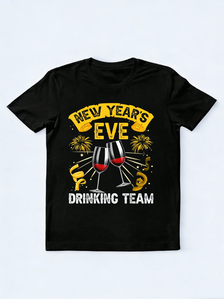 New Year's Drinking Team Wine New Year Gift T-Shirt
