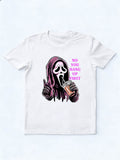 No You Hang Up First Ghostface Halloween Scary Vibe T-shirt