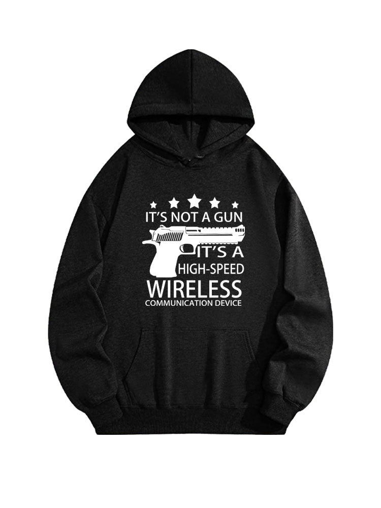 Not A Gun, High-Speed Wireless Communication Device Halloween Spooky Season Vibe Hoodie