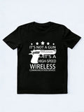 Not A Gun, High-Speed Wireless Communication Device Halloween Spooky Season Vibe T-shirt