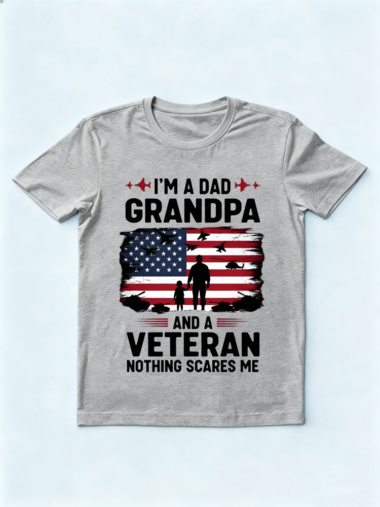 Nothing Scares A Dad, A Grandpa Gift T-shirt